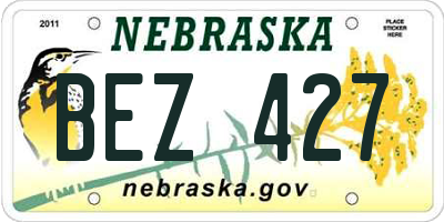 NE license plate BEZ427