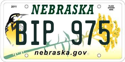 NE license plate BIP975