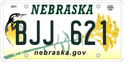 NE license plate BJJ621
