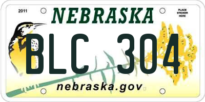 NE license plate BLC304