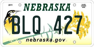 NE license plate BLQ427