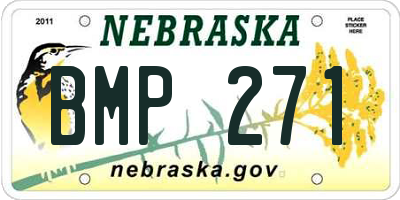 NE license plate BMP271