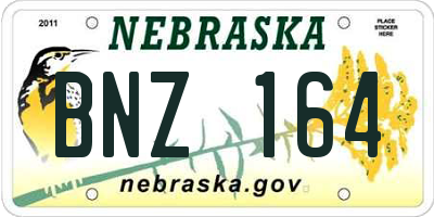 NE license plate BNZ164