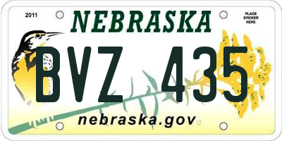 NE license plate BVZ435