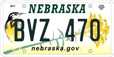 NE license plate BVZ470