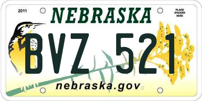 NE license plate BVZ521