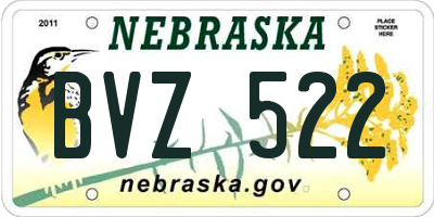 NE license plate BVZ522