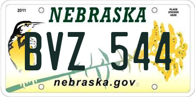 NE license plate BVZ544