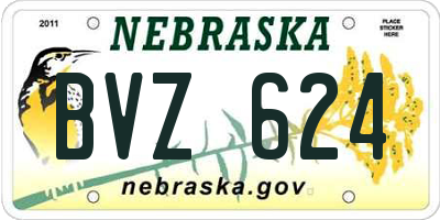 NE license plate BVZ624