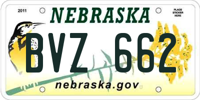 NE license plate BVZ662