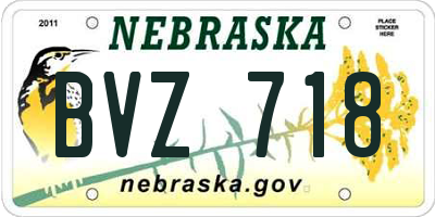 NE license plate BVZ718