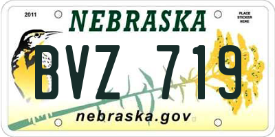 NE license plate BVZ719