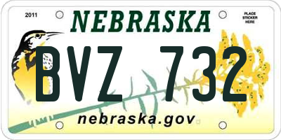 NE license plate BVZ732