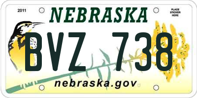NE license plate BVZ738