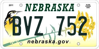 NE license plate BVZ752