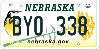 NE license plate BYO338