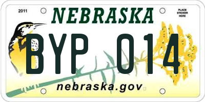 NE license plate BYP014