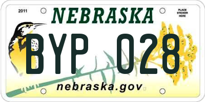 NE license plate BYP028