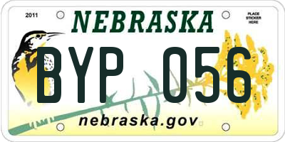 NE license plate BYP056