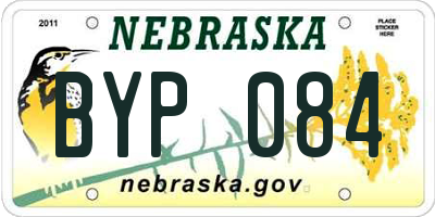 NE license plate BYP084