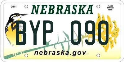 NE license plate BYP090