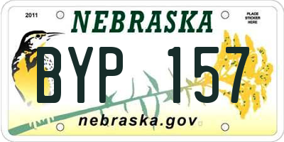 NE license plate BYP157