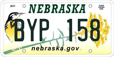 NE license plate BYP158