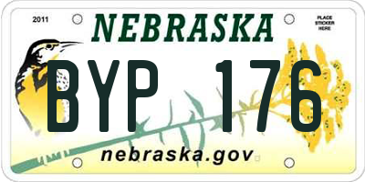 NE license plate BYP176