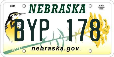 NE license plate BYP178