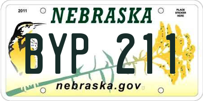 NE license plate BYP211