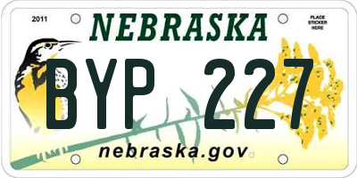 NE license plate BYP227