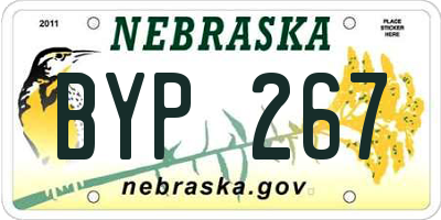 NE license plate BYP267