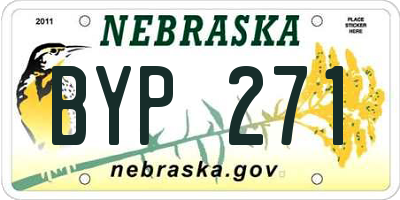 NE license plate BYP271