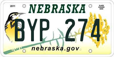 NE license plate BYP274