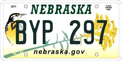 NE license plate BYP297