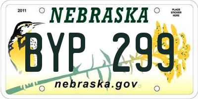 NE license plate BYP299