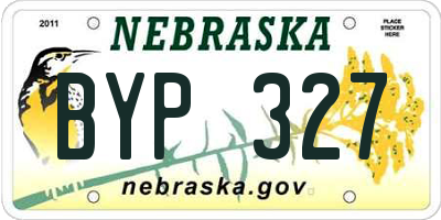 NE license plate BYP327