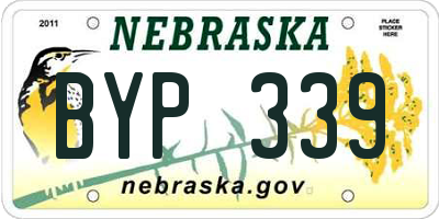 NE license plate BYP339