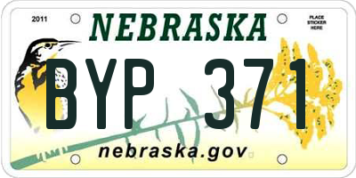 NE license plate BYP371