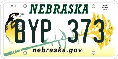 NE license plate BYP373