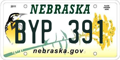 NE license plate BYP391