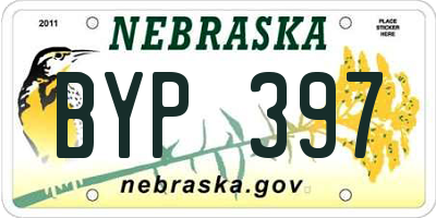 NE license plate BYP397