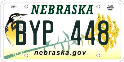 NE license plate BYP448