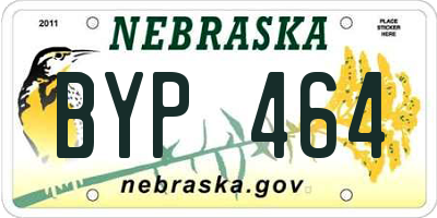 NE license plate BYP464
