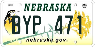 NE license plate BYP471