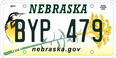 NE license plate BYP479