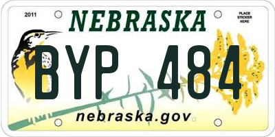 NE license plate BYP484