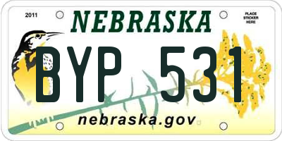 NE license plate BYP531