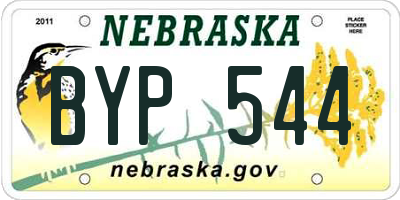 NE license plate BYP544