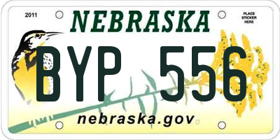 NE license plate BYP556